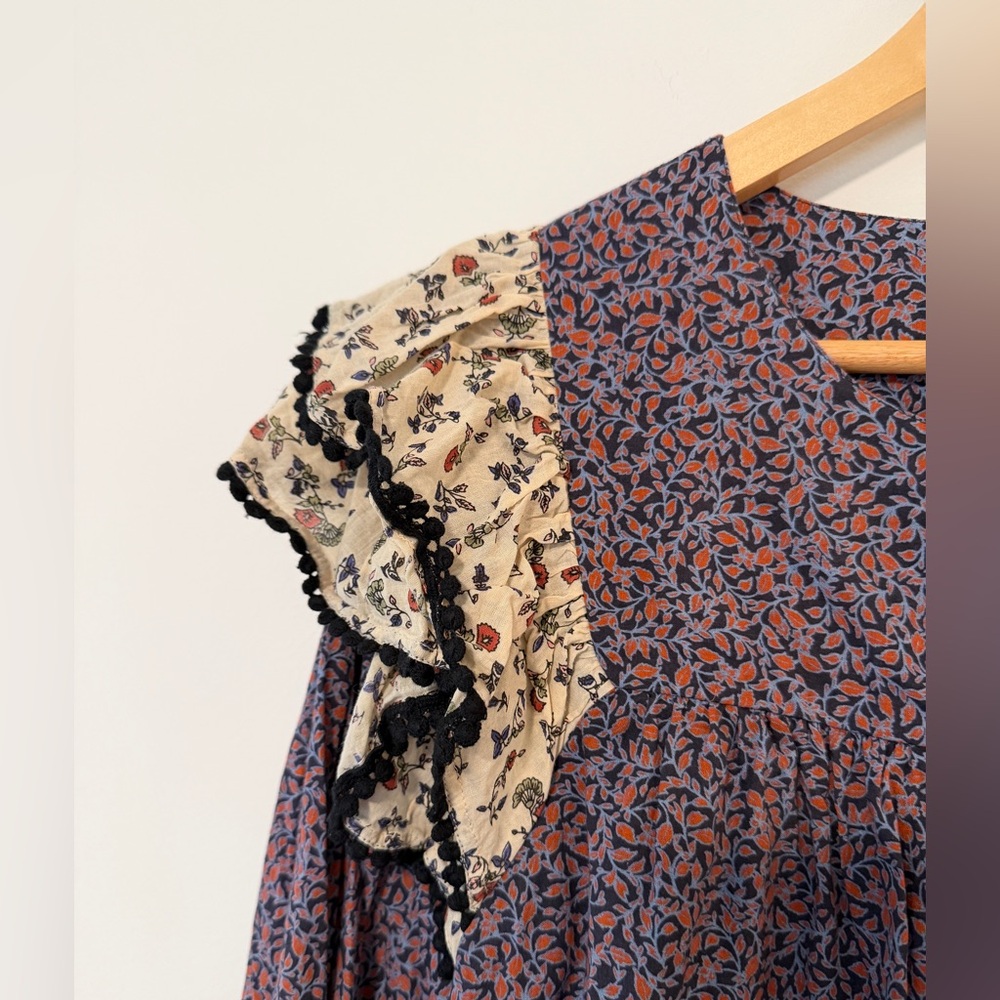 Roller Rabbit Ruffled Floral Long Sleeve Top - Picture 3 of 8